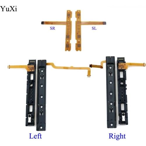 YuXi Left Right Joycon Plastic Slider For Nintend Switch JoyCon Iron LR Slider For NS Switch Console