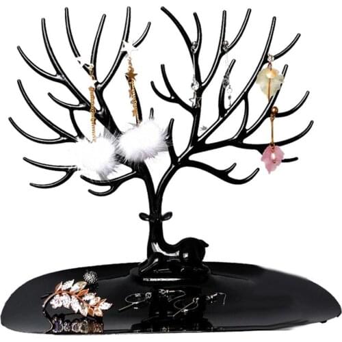 Jewelry Necklace Earrings Rings Deer Stand Display Organizer Holder Show Rack For Creative Gift Tree Storage jewelry Organizer