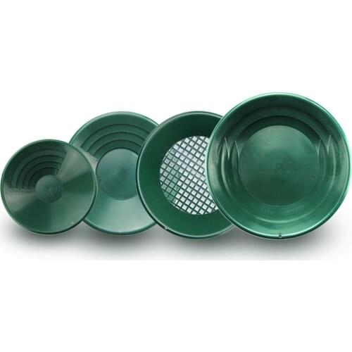 Hand operated plastic gold panning pan washing bucket manual gold panning basin screen Jinsha basin gold separation equipment