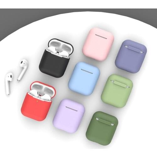 Silicone case for Airpods 2 1 earphone accessories air pods earpods aipods airpods2 girls luxury cute cover apple airpods case