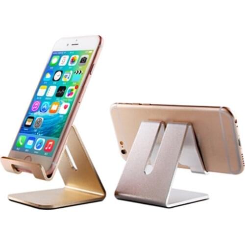 Universal Mobile Phone Holder Stand Aluminium Alloy Desk Holder For Phone Charging Stand Cradle Mount For iPhone Support
