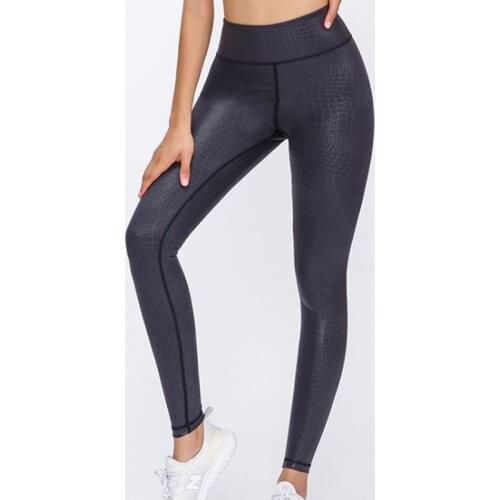 Women yoga pants Embossing compression sports leggings high stretchy gym tights women running trousers workout fitness clothes