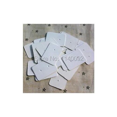 Free shipping white blank earrings tag/Jewelry card/label/swing tag 2.5x3.5cm 500 pcs a lot