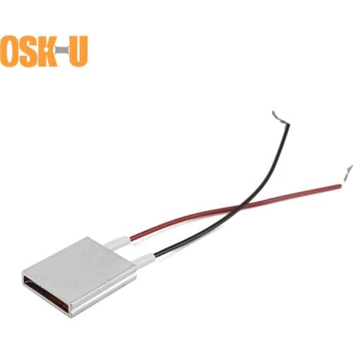 2PCS 12V Thermostat PTC Heating Element 70/50 Celsius Degree 20x15x5mm Constant Temperature PTC Electric Air Heater Plate