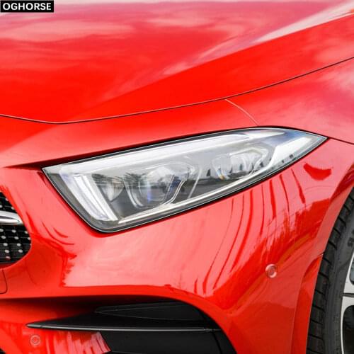 2X Car Headlight Self Healing Protective Film Transparent TPU Decal Sticker for Mercedes Benz CLS Class W218 C257 AMG Accessorie