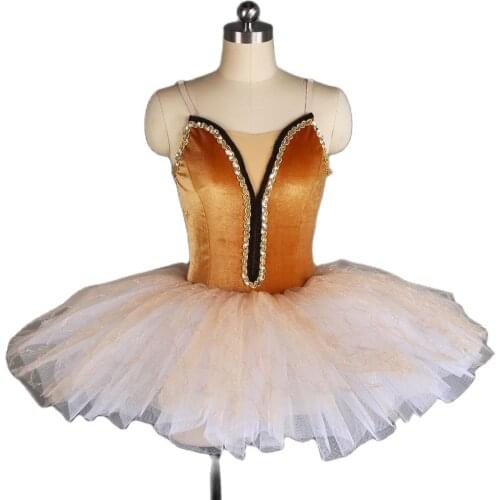 20173 brown velvet bodice ballet tutu girl & women stage performance dance costume ballet tutu dancewear for stage
