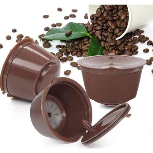 3PCS Coffee Machine Reusable Capsule Coffee Cup Filter for Nescafe Dolce Gusto Refillable Coffee Cup Holder Pod Strainer