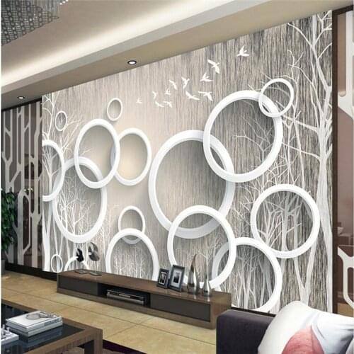 Beibehang papel de parede 3D Custom photo Wallpaper 3D Mural Wall paper Stickers Art Abstract Woods 3D Living Room TV Walls roll