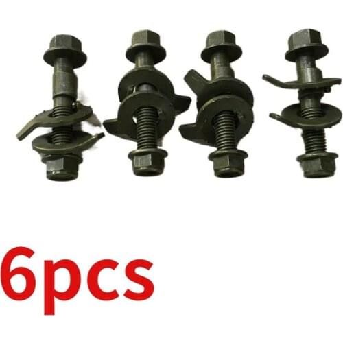 6pcs for Wheel Alignment Camber Adjustment Screw Bolt Fittings 14mm Wheel Alignment