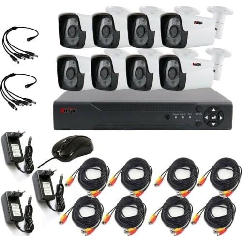 8CH 1080P AHD Kit Waterproof DVR CCTV Camera Home Security Camera System