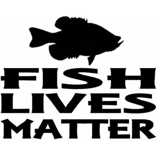 16.3cm*13cm Fish Lives Matter Animal Car-Styling Car Accessories Stickers Decals S4-0128