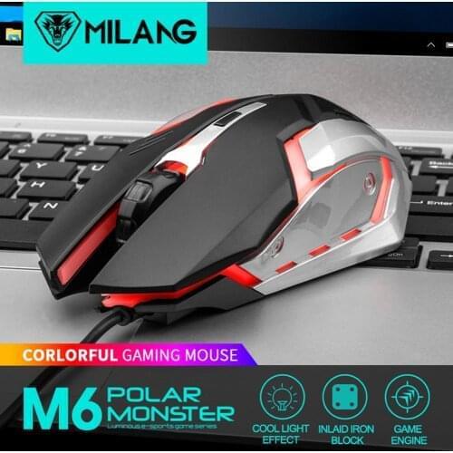 USB Wired Gaming Mouse 1600 DPI Adjustable Buttons LED Backlit Professional Gamer Mice Ergonomic Computer Mouse For PC Laptop