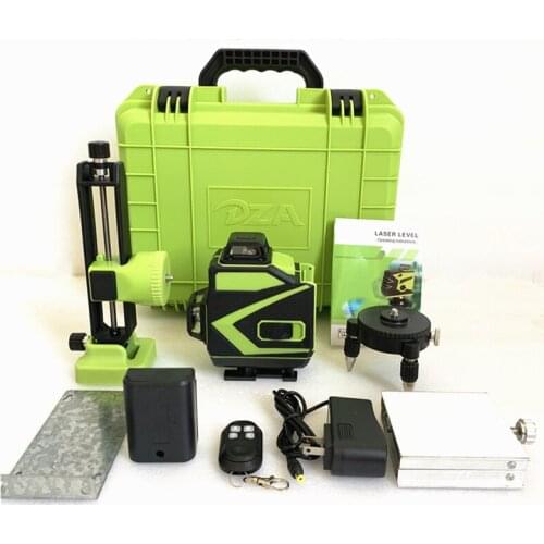 Lithium blue line 20mw 532nm 3D 16line green 7mm rotary 4D laser level