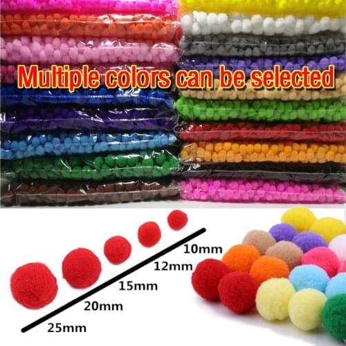 Mini Fluffy Soft Pom Poms Pompoms Ball Handmade Kids Toys Wedding Christmas Decor DIY Sewing Craft Supplies 8/10/15/20/25/30mm