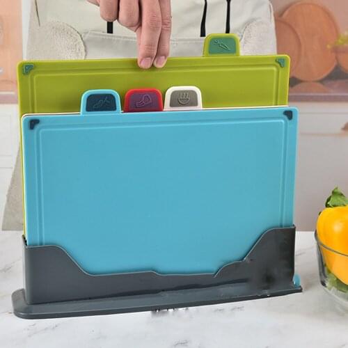 4pcs Chopping Cutting Boards Set Multifunctional household pp cutting board plastic cutting board set fruit cutting board