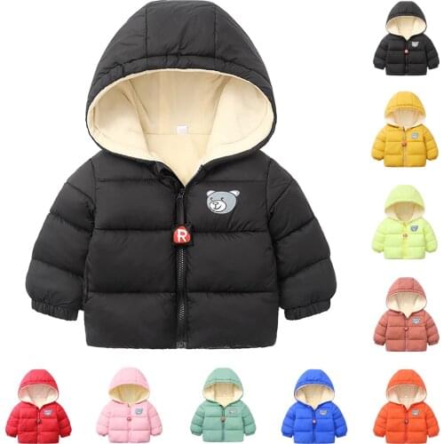 Fashion Toddler Infant Kids Baby Boys Girls Coat Cartoon Winter Warm Thicken Cotton Jacket Outdoors Waterpoof Parkas Coat#g4