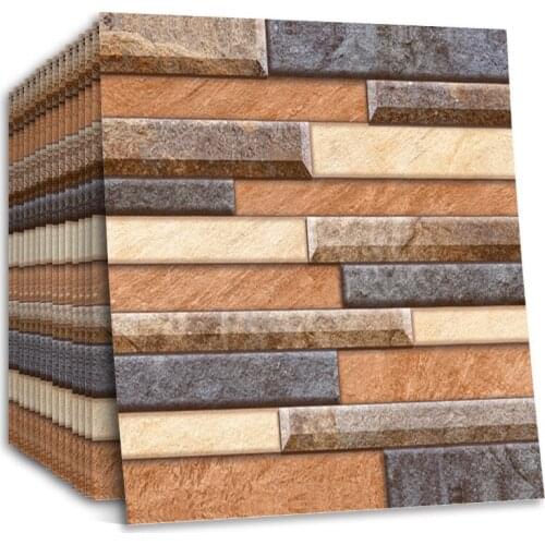 Wallpaper HD Self Adhesive 3D Wall Paper Film Brick Peel and Stick Faux Textured Stone Look Wall Tiles Contact for Barber Mural