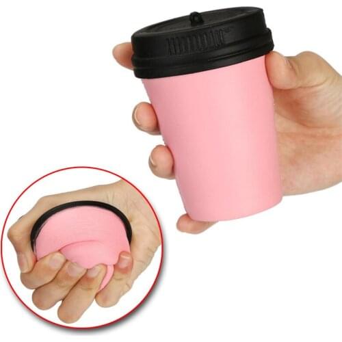New Arrival 11CM Cute Slow Rising Jumbo Coffee Cup Phone Strap Kids Fun Toy Gift antistress stress ball Smash It