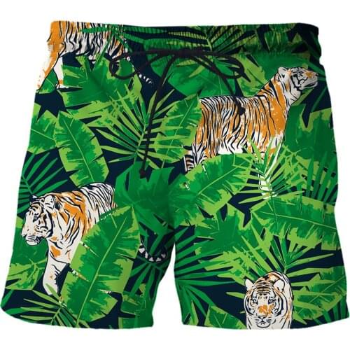 3D Printed Cartoon tiger Men Shorts sunset scenery Harajuku Fashion Shorts Male/Female summer Casual shorts Drop shipping