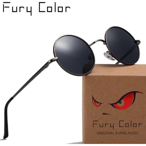 Polarized Sunglasses Men Women retro Round Metal UV400 driving Sun Glasses Coating Mirrored sun Glasses gafas Oculos De Sol