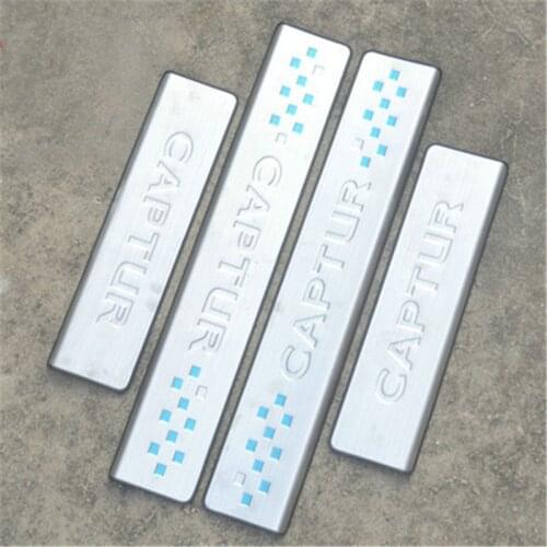 Car styling for 2015 2016 2017 2018 Renault CAPTUR stainless steel Scuff Plate/Door Sill Door Sill pedal bienvenidos