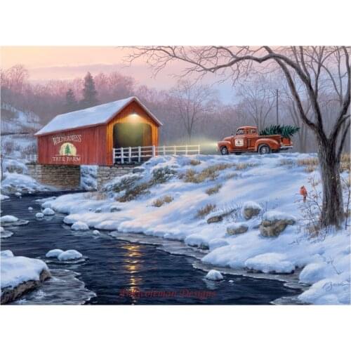 Embroidery Counted Cross Stitch Kits Needlework - Crafts 14 ct DMC DIY Arts Handmade Decor - Holiday Traditions