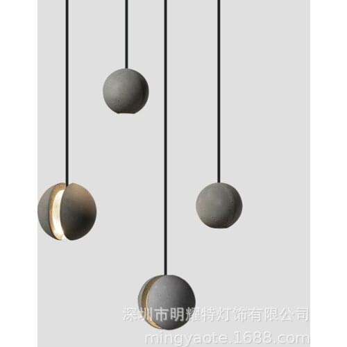 Nordic iron copper christmas balls 3 black iron pipe led wall moon lamp nordic decoration home luzes de teto avizeler