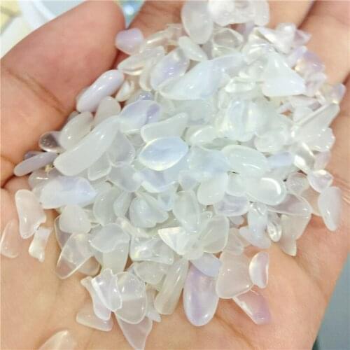 100g natural opal crystal tumbled stone particles Gemstone mineral chip natural point Beads Chakra Healing Decorations