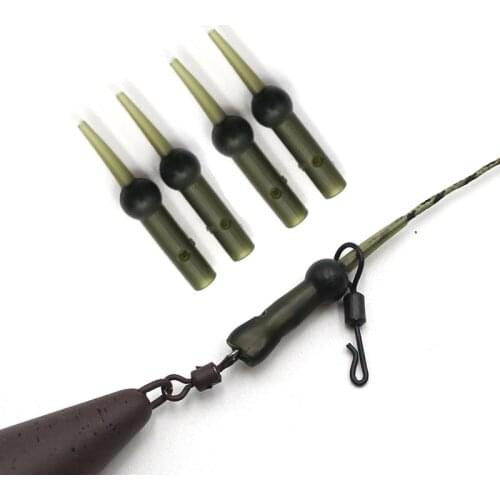 15PCS Carp Rig Material Tackle Equipment Run Rig Rubber for Carp Fishing Running Rig Leadcore Leaders Anti Tangle Sleeve