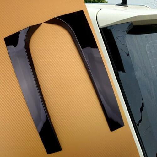 2Pcs/Set Car Rear Window Spoiler Side Wing Trim Cover Fit For Benz GLK Class X204 2009 2010 2011 2012 2013 2014 2015