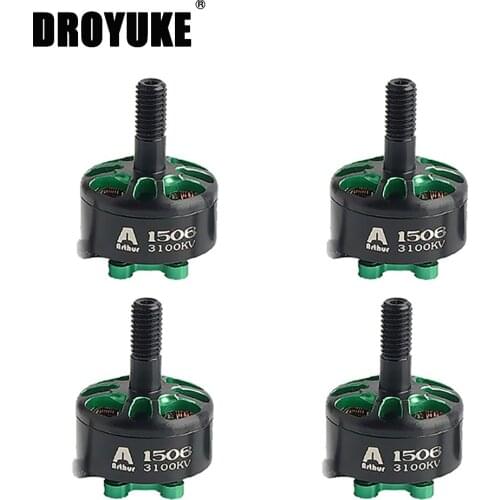 4 PCS Flashhobby Arthur Series A1506 3100KV 3-6S / 4300KV 3-4S Racing Edition Brushless Motor for RC FPV Racing Drone RC Parts