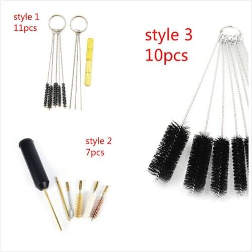 7/10/11pcs/set Airbrush Spray Cleaning Repair Tool Kit Stainless Steel Needle & Brush Set