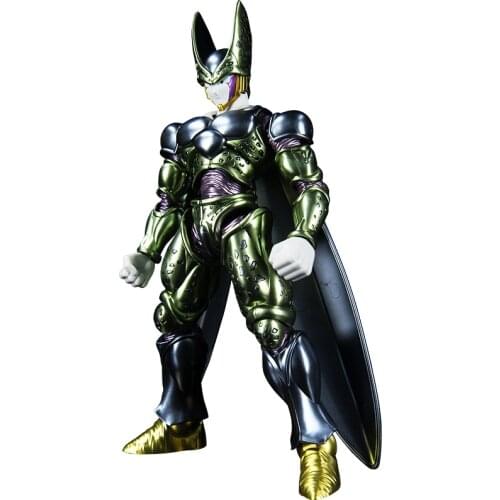 Bandai Dragon Ball Z SHF Limited Edition Super Saiyan Metallic Feel Figure Cell Perfect Kids Toys Gift