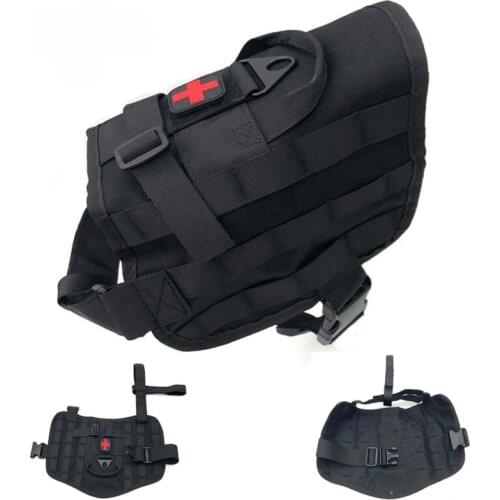 Military Gear Service Dog Harness Army Dog Combat Training Molle Dog Vest Tactical Harness Clothing Load Bearing