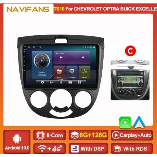 Android 11 Car Radio for Buick Excelle Chevrolet Lacetti Optra Estate Daewoo Nubira Ravon Gentra 2004-2007 GPS Navigation Video