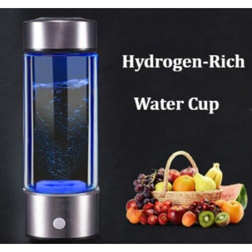 Hydrogen-Rich Water Cup Filter Ionizer Alkaline Generator Maker H2 Electrolysis Drink Hydrogen Portable Detoxifying Water Bottle