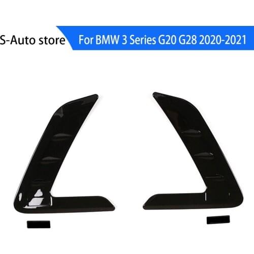 ABS car m emblemshark gills vent decorative cover, side fender, suitable for BMW 3 Series G20 G28 2020-2021 320i 325li 330li par