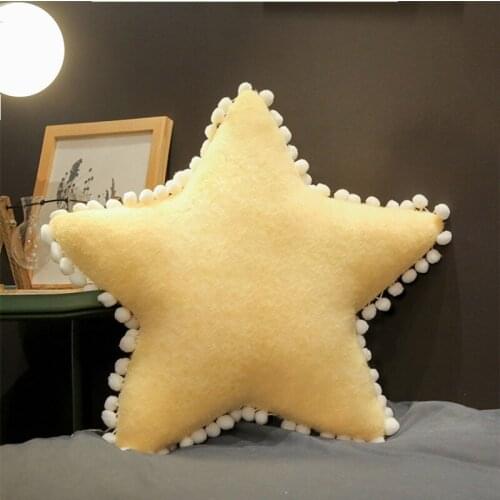 Decorative Throw Pillows for Girls. Tasseled Fluffy Pink Heart Throw Pillow Soft Moon Pillow. Plush Kid’s Bedroom Décor Cushons