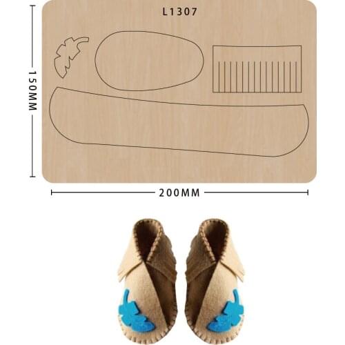 Wooden die Scrapbooking Cutting Dies clear stamps dies for card making Baby shoes cutting mold Suitable for big shot machines
