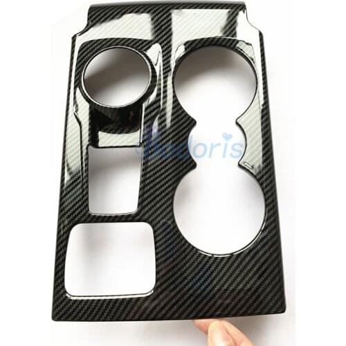 For Ford Focus 2019 2020 Mk4 Carbon Fiber Look Gear Shift Box Center Control Panel Cover Sticker Trim Strip Styling Accessories