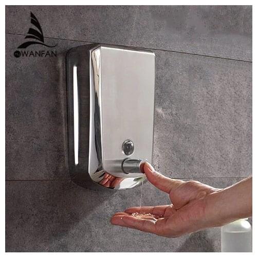Liquid Soap Dispensers 500ml Wall Mount Dispenser For soap Modern Bathroom Shower Lotion Shampoo Liquid Soap Dispenser WF-18022