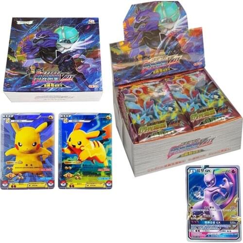 Pokemon Cards Chinese Anime Figure Kids Toys Board Games Pokemon 3D Flash Figures Card Book Pikachu Mewtwo Collection Book Gifts