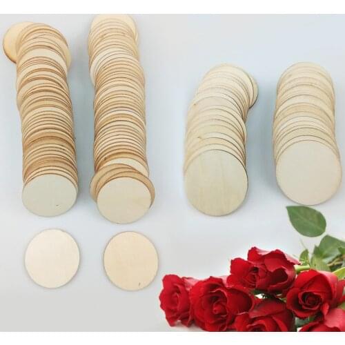 50mm 1.96inch Unfinished Wooden Round Circles Ring Craft Card Making Scrapbooking DIY Embellishment Arts Decorative Craft