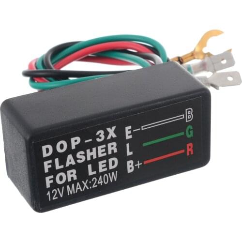 Mayitr 1PC 12V Motorcycle LED Turn Signal Light Flasher Relay 3Pin DOP-3X Flasher Specie IC Waterproof For Honda