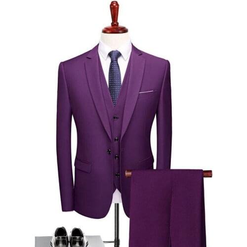 Mens Fashion Business Classic solid color styles multiple colors Slim Suits Casual Groomsman Suit Wedding Groom plus size S-6XL