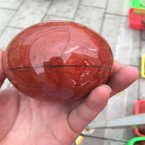 Natural crystal mineral ball, red jasper stone ball home decoration