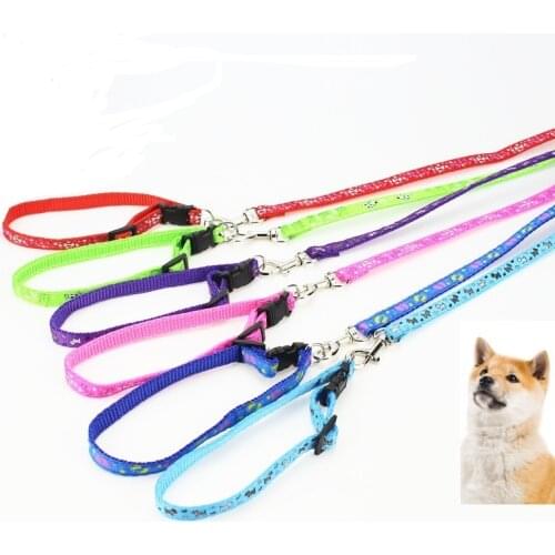 Nylon Dog Pet Puppy Cat Adjustable Harness with Lead Leash 10 Colors To Choose Toys Leash Chain Collars Interactive Toy