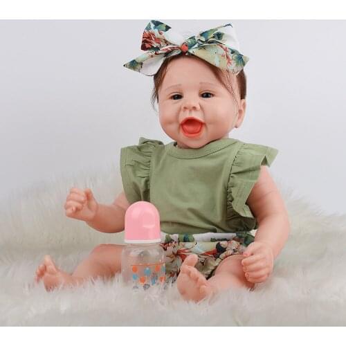 New Cloth Body Reborn Baby Doll Toy Babies Dolls Reborn For Kid Birthday Gift Toddler Toy