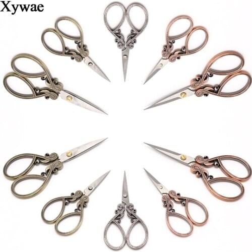 Vintage Scissors for Needlework Fabric Cutter Stainless Steel Tailors Scissors Embroidery Thread Shears Sewing Scissors Tools