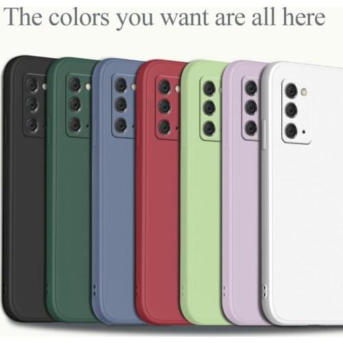 Solid Color Phone Case For Samsung Galaxy S21 S20 FE S10 Note 20 10 Ultra Plus A72 A52 A42 A32 A71 A51 A41 A31 A21S Cover